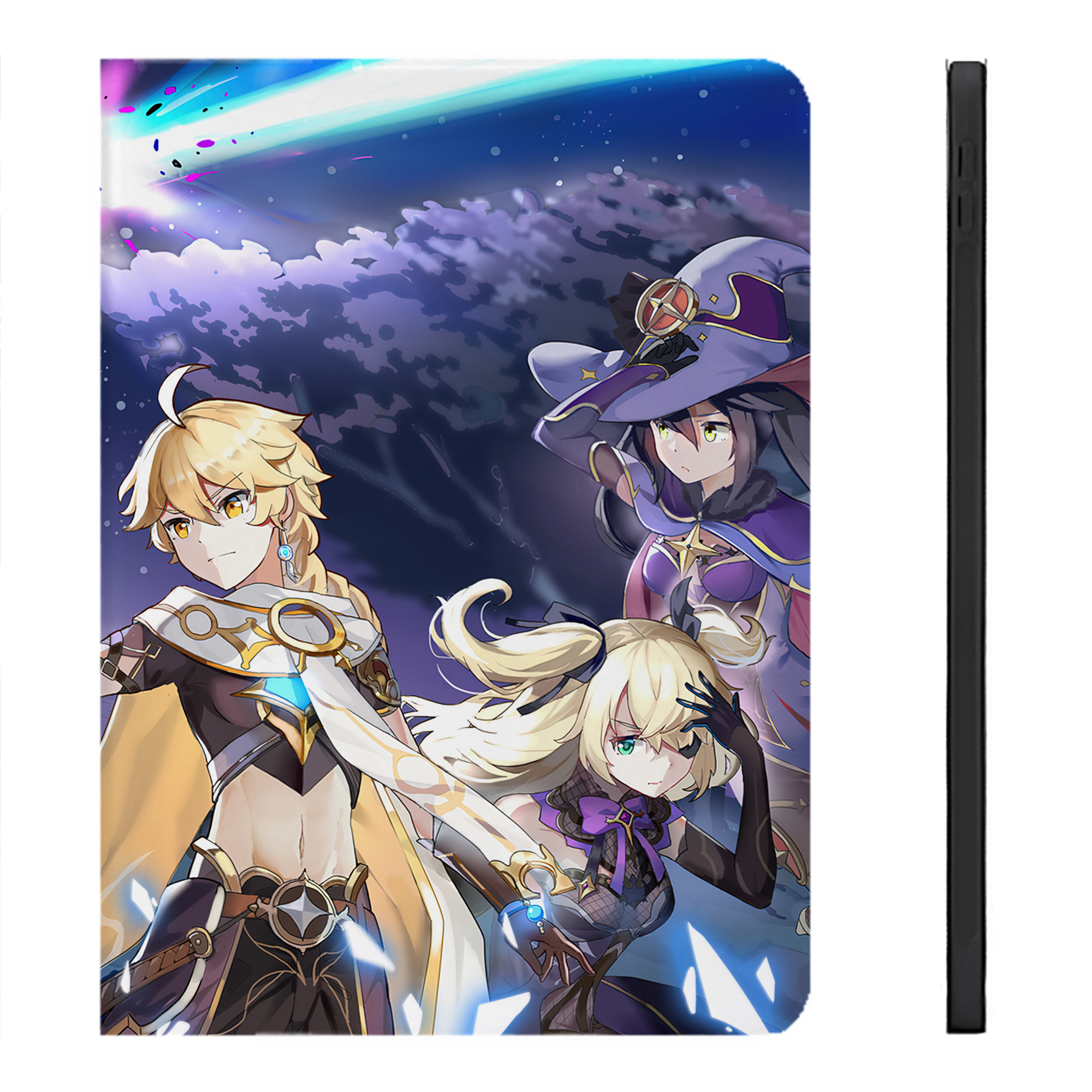 げんし神 genshin IPadケース ペンホルダー付き ブックスタイルデザイン